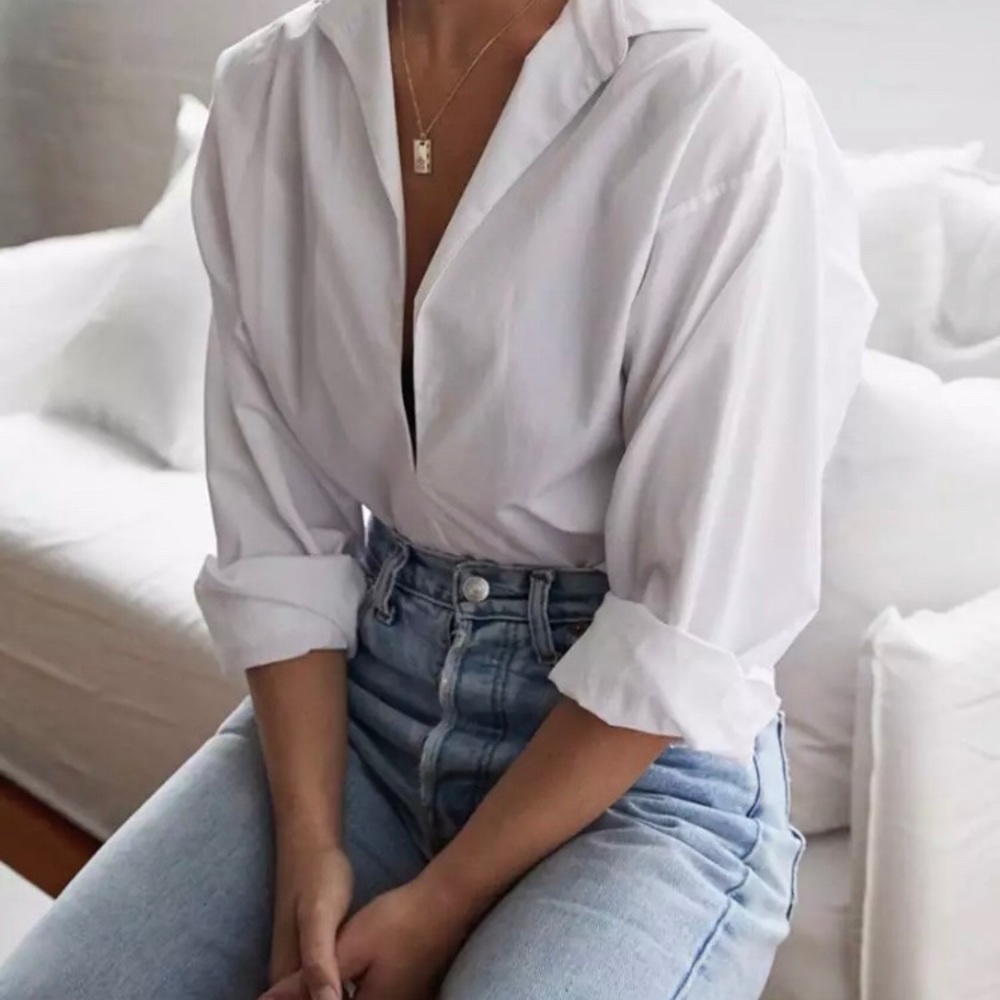 White 100% Cotton Shirt 😍